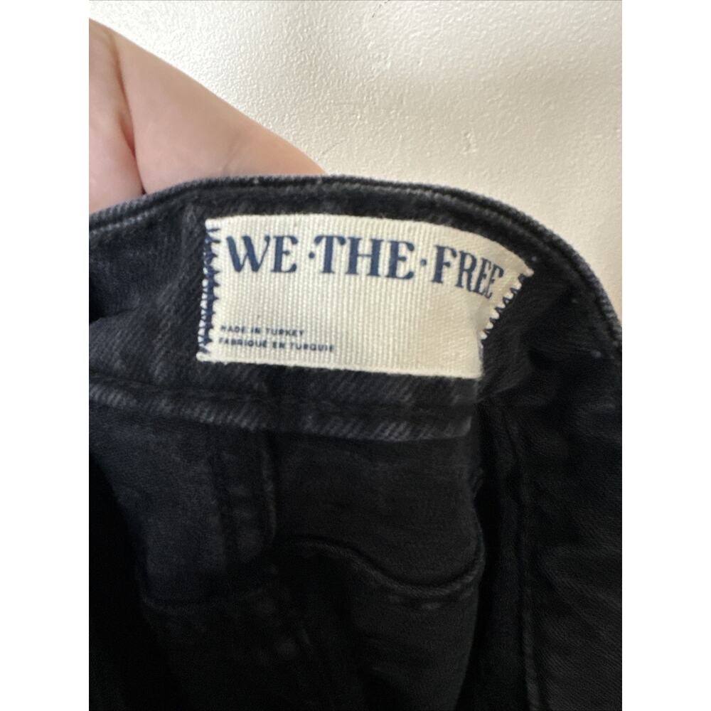 Free People We The Free Come As You Are Denim Jean Maxi Skirt Size 6 Black - Picture 4 of 8